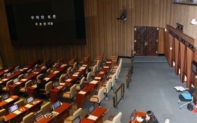 한국당 필리버스터 첫 타자 주호영 발언, 3시간59분만에 종료