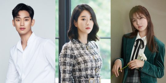 배우 김수현(왼쪽부터), 서예지, 김새론./사진제공=골드메달리스트