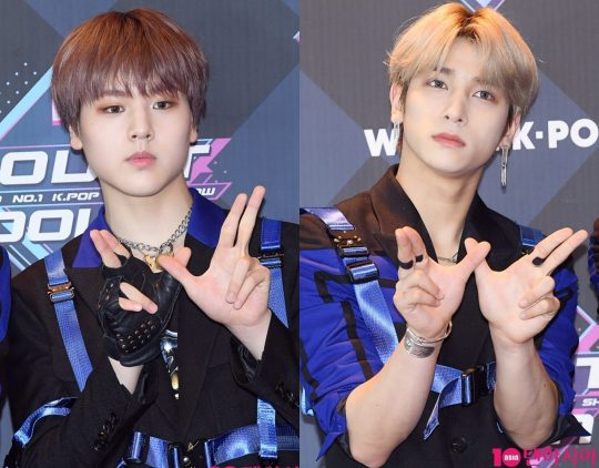 그룹 엑스원(X1)의 남도현(왼쪽), 이한결 / 사진=텐아시아DB