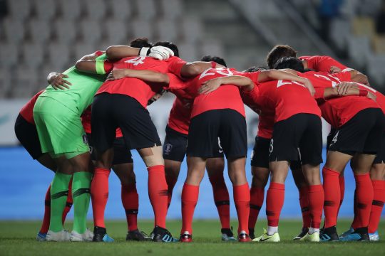 남자U-22 축구 대표팀./ 사진제공=KFA