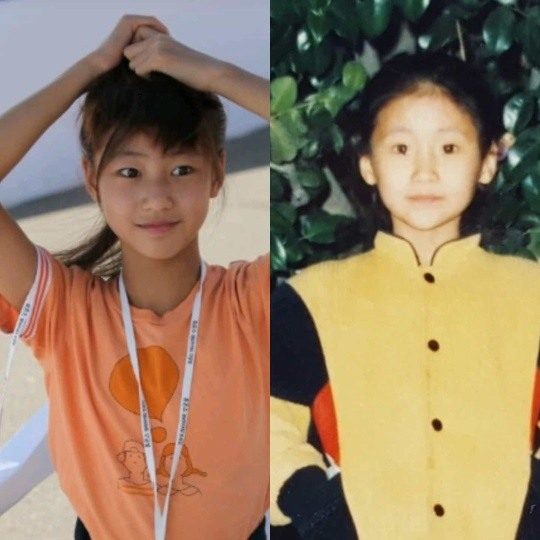 송지아(왼쪽), 박연수 어린시절./사진=박연수 인스타그램