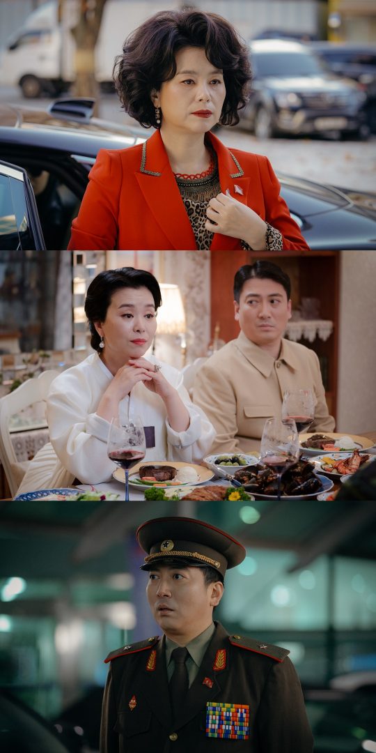 ‘사랑의 불시착’에서 남매 케미를 보여주고 있는 배우 장혜진, 박명훈. /사진제공=tvN