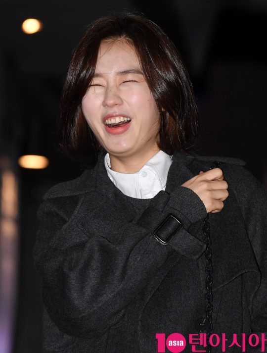 배우 안은주가 22일 오후 서울 여의도 한 음식점에서 열린 JTBC 월화드라마 ‘검사내전’ 쫑파티에 참석하고 있다.