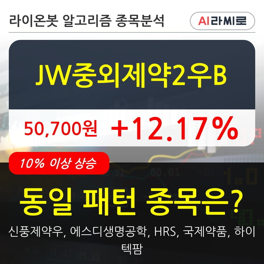 JW중외제약2우B