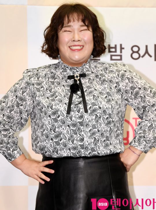 개그맨 김민경이 30일 오전 서울 마포구 상암동 스탠포드호텔 서울에서 열린 코미디 TV ‘맛있는 녀석들’ 5주년 기념 기자간담회에 참석했다. /조준원 기자 wizard333@