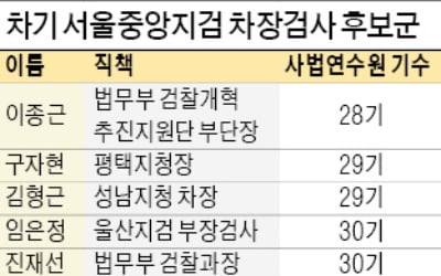 '靑 선거개입 수사' 서울중앙지검 2차장에 진재선 물망