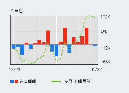 'SKC' 52주 신고가 경신, 전일 기관 대량 순매수