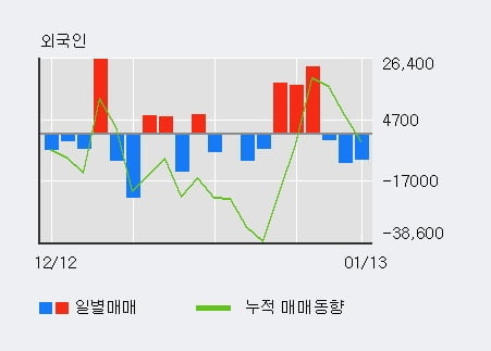 '레이' 52주 신고가 경신, 최근 5일간 기관 대량 순매도