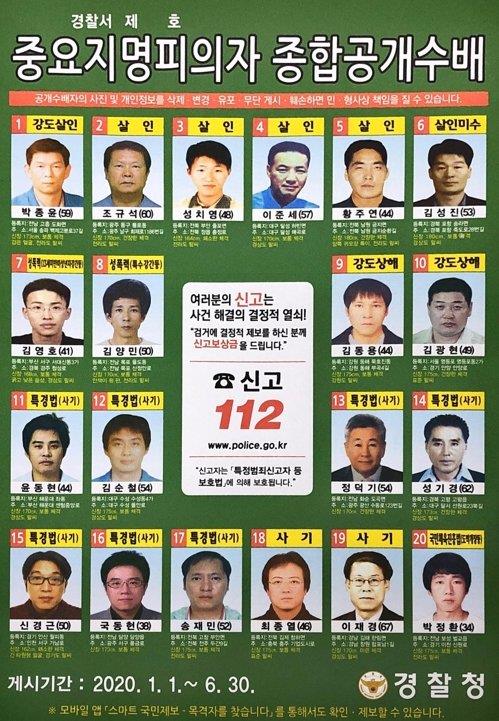 '정읍 이삿짐센터 살인' 성치영 11년 만에 공개수배