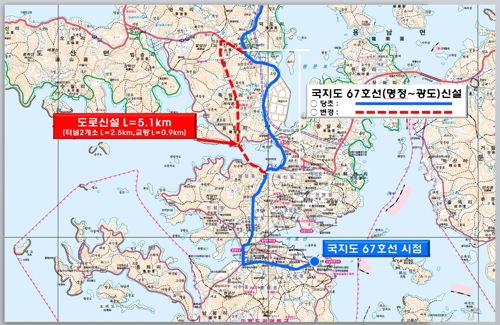 죽림 신도시서 통영 시내까지 막힘 없이 간다…우회도로 개설