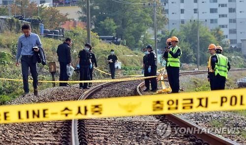 가평서 경춘선 전철에 치여 1명 사망