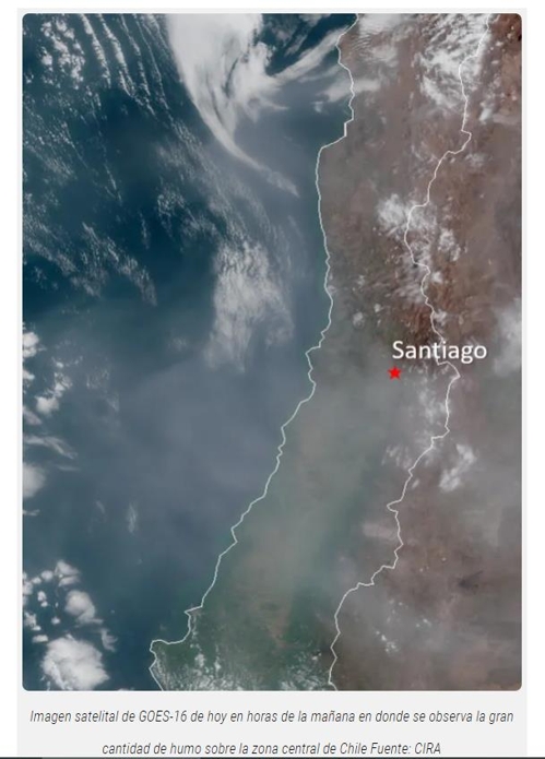 호주 산불 연기, 지구 반 바퀴 돌아 칠레·아르헨까지 도달