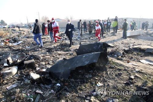 우크라 여객기 테헤란 부근서 추락…"탑승객 176명 전원 사망"(종합3보)