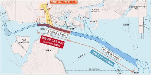 인천 팔미도∼내항 2024년까지 준설…계획수심 14ｍ 확보