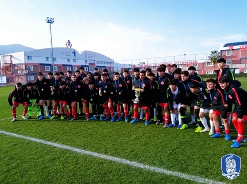 U-16 남자 축구대표팀, 에게해컵 친선대회 준우승