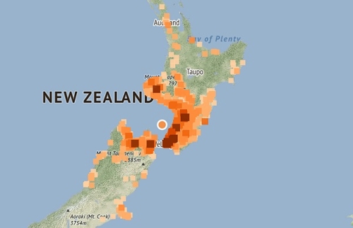 뉴질랜드서 규모 5.4 지진…전국서 진동 감지 신고