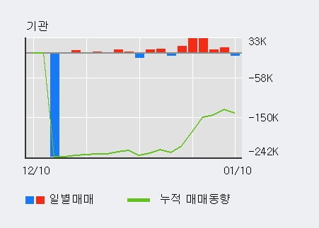 '뷰웍스' 52주 신고가 경신, 전일 기관 대량 순매수