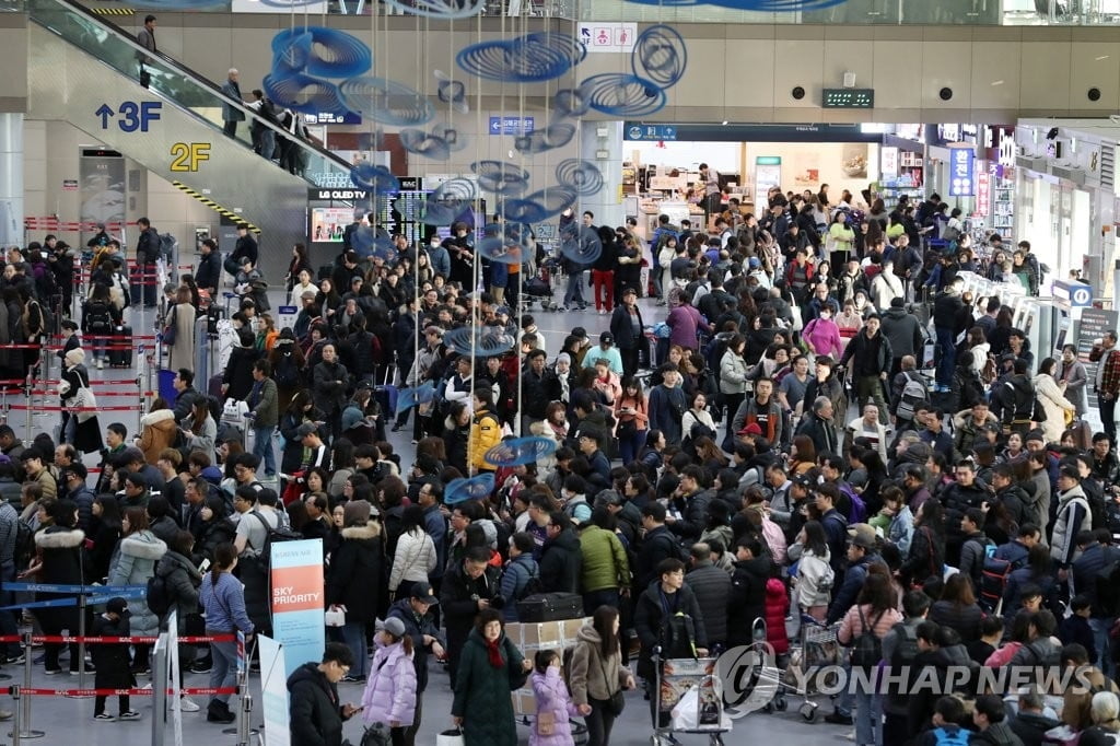 설 연휴 인천공항 제외 전국 공항 이용객 125만명 달할 듯…작년 대비 6.1%↑