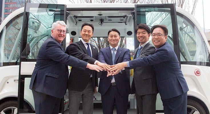 에스모, 일본 사카이정 자율주행 셔틀버스 판매 계약