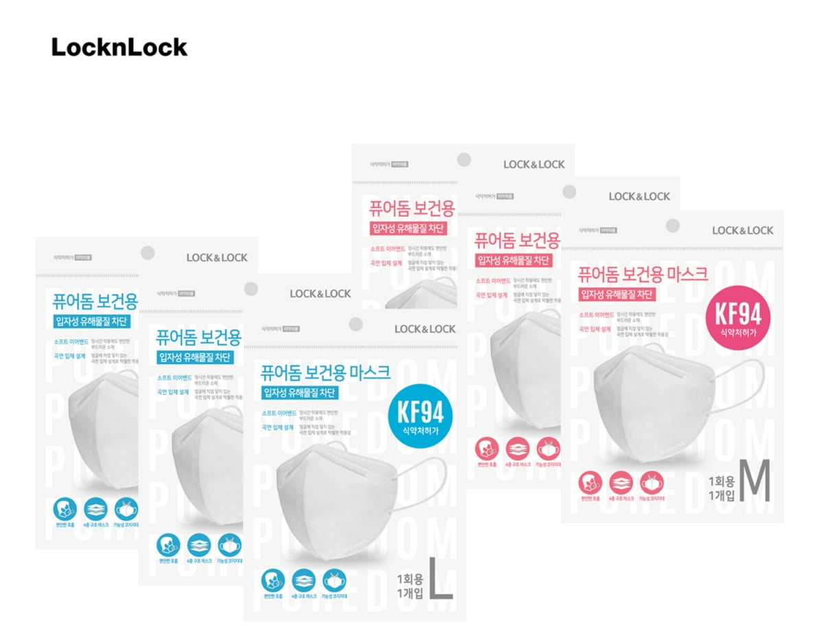 락앤락, KF94등급 `퓨어돔 마스크` 현대홈쇼핑서 판매