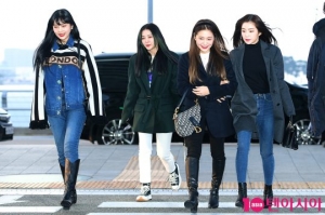 [TEN PHOTO]레드벨벳 &#39;추위 뚫고 출국&#39;