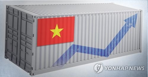'미중 무역전쟁 수혜' 베트남, 작년 대미 무역흑자 급증…54조