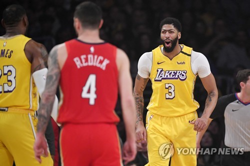 친정 또 울린 데이비스…NBA 뉴올리언스전서 46득점 폭발