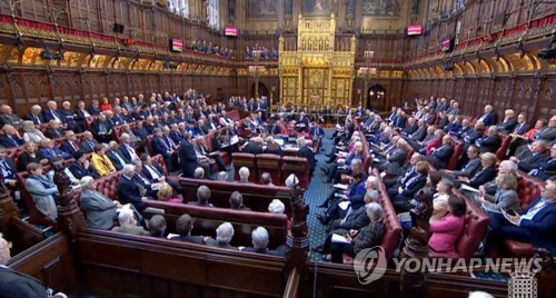 영국 상원서 EU 탈퇴협정법 수정…존슨 총선 이후 첫 패배