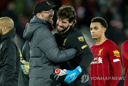 리버풀, EPL 시즌 20경기 무패…1년 동안 한 번도 안 졌다