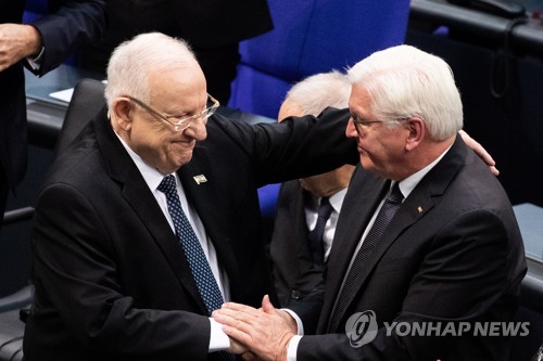 독일 의회서 이스라엘 대통령 "추악한 반유대주의, 유럽 맴돌아"