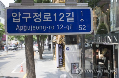 서울 강남구 '가로수길' 법정도로명화 추진
