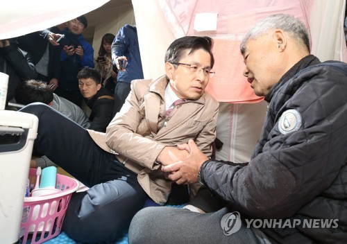 황교안, 포항지진 피해현장 방문…대구서 신년인사회