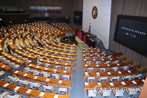 국회, 한국당 불참 속 민생법안 처리 본회의 '반쪽 개의'