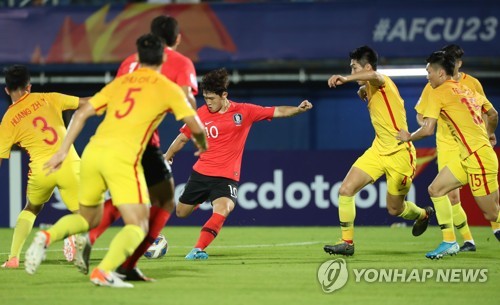 '이동준 극장골' 김학범호, AFC U-23 챔피언십 중국에 1-0 신승