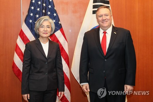 폼페이오 "호르무즈 기여해야"…강경화 "남북예외인정사업 논의"(종합2보)