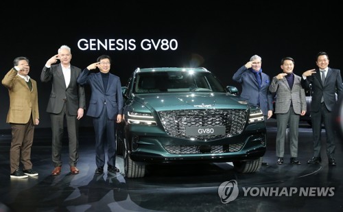 제네시스 첫 SUV 'GV80' 나왔다…"첫날 올해목표 절반 넘어"(종합2보)