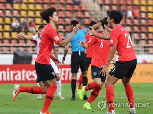 '이동경 극적 결승골' 김학범호, 요르단 꺾고 4강…도쿄행 눈앞