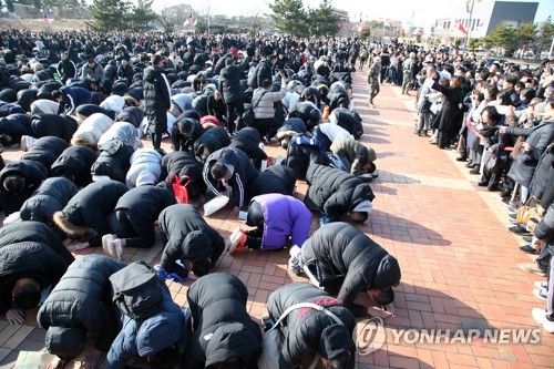 새해 첫 해병 입영식…1천100여명 필승 해병으로 거듭난다