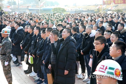 새해 첫 해병 입영식…1천100여명 필승 해병으로 거듭난다