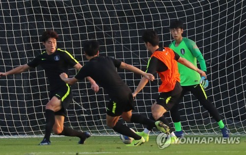 꿀맛 휴식 김학범호, 사우디전 대비 훈련 재개 "설 선물은 우승"