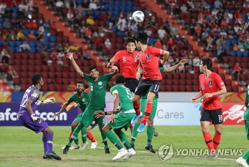 [고침] 체육('정태욱 결승골' 한국, 사우디 꺾고 AFC U-23…)