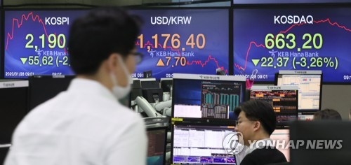 신종코로나 우려에 국고채 금리 급락…3년물 연 1.328%