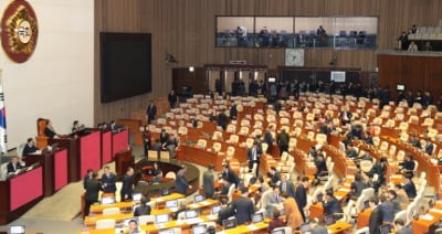 [속보] 한국당 퇴장한 채 '검경수사권 조정' 관련 법안 국회 본회의 상정