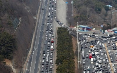 귀경길 정체 본격화, 27일 오후 3~4시 절정 달해