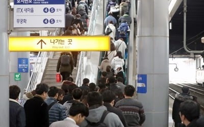 "고향 앞으로" 전국 귀성행렬…기차역·터미널 인산인해