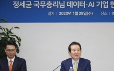 정 총리, AI업체 찾아 "2월중 데이터 경제 활성 종합대책 발표"