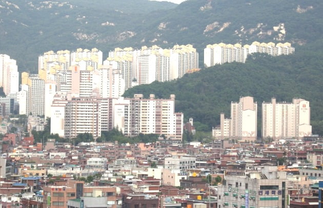 정부의 강력한 강남권 고가 아파트 규제의 여파로 서울 외곽에 위치한 ‘노도강(노원·도봉·강북구)’과 ‘금관구(금천·관악·구로구)’ 중형(전용면적 84㎡ 기준) 아파트값이 10억원을 속속 넘기고 있다. 금천구 아파트 전경. /한경DB