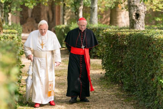 영화 ‘두 교황’의 한 장면. /사진제공=넷플릭스