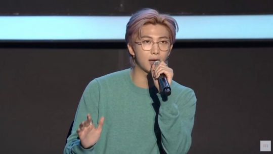 그룹 방탄소년단의 RM / 사진=방탄TV캡처