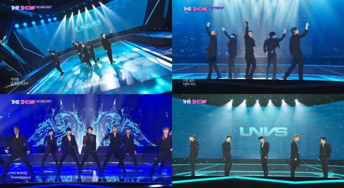 UNVS(유엔브이에스), 완벽했던 음악방송 신고식…감성 퍼포먼스돌의 독보적 무대 ‘Timless’